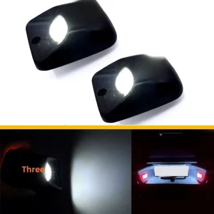 LED Car License Plate Light Auto Tail Number Plate Lamps Red White Assembly for Toyota Tacoma Styling Accessories