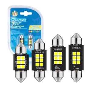 LED Car License Plate Light Festoon Canbus C5W 3030 Car Interior Reading Light Bulb LED Dome Festoon Lights