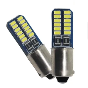 LED Car Lights 3014 24SMD BA9S Decoding Instrument Light Car Reading Light License Plate Light 3W LED Bulb