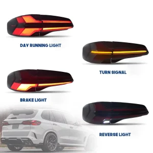 LED Car Tail Light for X5 G05 12V Car LED Tail Light Assembly Turn Signal Dynamic Daytime Taillamp Clear Lens