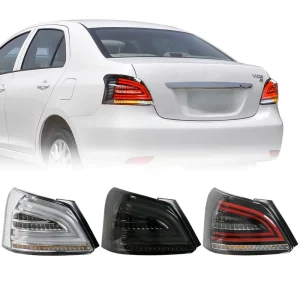 LED Car Tail Lights Rear Fog Lights Braking Warning Lights for Toyota Vios