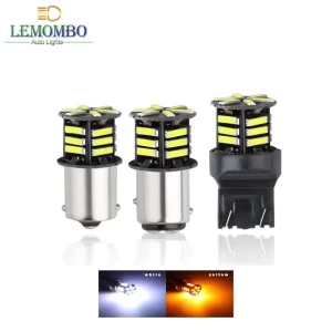 LED Car Turn Signal Brake Light 5W 6500K Canbus Reverse Tail Lamp 7020 21SMD Aluminum