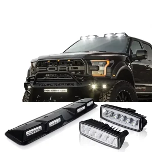LED Ceiling Light Off Road Road Search Rescue Lighting Spotlight Spoiler Roof Lamp Modified 12V 123 Four Eye Light