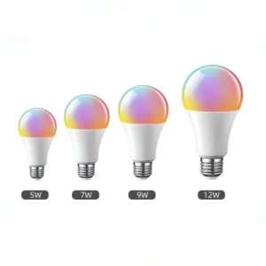 LED Color Changing Light Bulb RGB Light Bulb 3W 7W 9W E27 Screw Base Memory Dimmable Multicolor Bulb for Party Bedroom Home