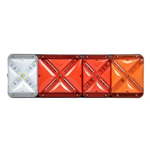 LED Commercial Vehicle Tail Lamp Multi Function Rear Light 24V Waterproof Universal Fitment for Truck Trailer Use