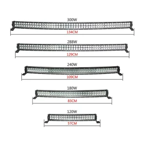 LED Curve Lights 22″ 32″ 42″ 52″ Inch 24V LED Bar Offroad 4×4 Truck Car LED Light Bar 120W 22 Inch LED Light Bar
