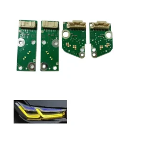 黄色 LED DRL 头灯日间行车灯 DRL 芯片适用于 5 系列 G30 G38 21-24 LCI 版本黄色 DRL 模块
