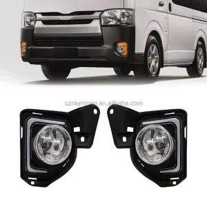 LED DRL Sequential Flash White DRL Daytime Running Head Light Turn Signal Lamp for Toyota Hiace