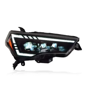 LED Day Running Day Front Light with Lens Side Light Headlight Assemblies Driving Turn Signals for Toyota 4Runner