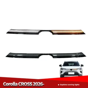 LED Daytime Running DRL Driving Light Turn Signal for Toyota Corolla CROSS Front Through Light Grille Light