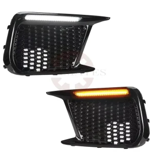 LED Daytime Running Light DRL Lamp Bezels Trim Fog Light Cover for Subaru WRX 57731VA410 57731VA400 12V Front Position