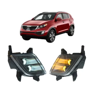 LED Daytime Running Light Fog Lights DRL Daylight for Sportage 12V 18W Yellow Light US Model