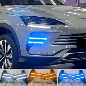 LED Daytime Running Light for BYD Sealion 6 Sealion 7 Song Plus Seal U DMi Fog Lamp Cover DRL Flowing signal