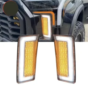LED Daytime Running Light for Toyota Tundra Fog Lamp W Turn Signal DRL Bumper Lamps Front Lights