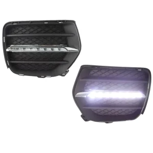 LED Daytime Running Lights for Car Accessories BMW X6 E71 X 6 Front Fog Lamp Drl Bumper Light