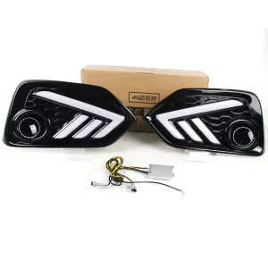 LED Daytime Running Lights for Yellow Light Hatchback White ABS Waterproof