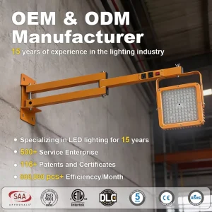 LED Dock Light 80W Aluminium Alloy Explosion Proof Light for Material Loading Lamp With Mounting Bracket