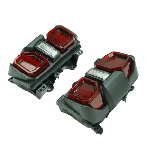 LED Dynamic Brake Light ABS Material Glue Tape Installation for Bronco Modified Rear Tail Light Assembly 1 Pair