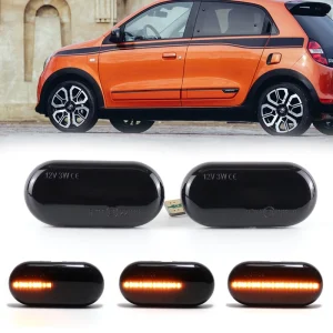 LED Dynamic Side Marker Signal Light for Renault Megane 1 Clio1 2 Kangoo Nissan OPEL Sequential Blinker Tuning Indicators Lamp