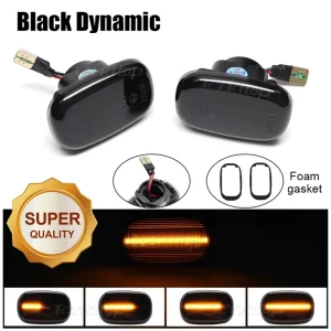 LED Dynamic Side Marker Signal Lights for Toyota Corolla Prius Yaris Vios RAV4 Camry GS300 Blinker Turn Signal Indicator Lamps