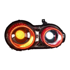 LED Dynamic Tail Light for Nissan GTR R35 Sequential Brake Turn Signal Smoked Red Lens Lamp