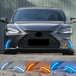 LED Dynamic Turn Signal Daytime Running Light DRL Daylight Fog Lamp for Lexus ES200 ES250 ES300h ES350