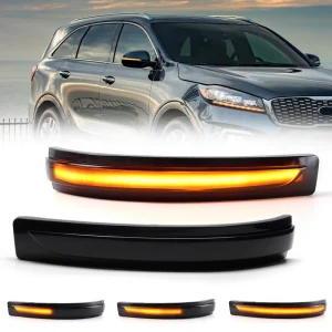 LED Dynamic Turn Signal Lights for Sorento 16 20 Mirror Repeater Flowing Blinker Car Rearview Bulb