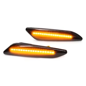 LED Flashing Sequential Side Marker Lights for Alfa Romeo 147 156 Lancia Ypsilon 60686516 Dynamic Signal Blinker Indicators Lamp