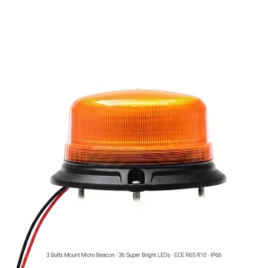 LED Flashing Warning Light Magnetic Installation Waterproof Emergency Lamp Signal Strobe Beacon Lights for Car School Bus Truck