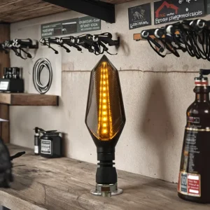 LED Flow Style Turn Signal Light for Vehicle & Motorcycle Retrofit Upgrade Left & Right Position 1 Year Warranty