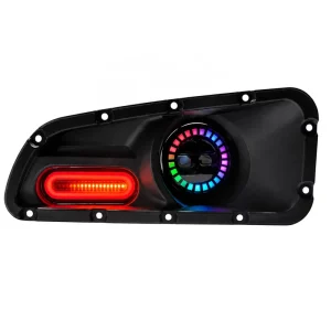 LED Fog Light Assembly Turn Signal ABS Housing PC Lens 12V 6000K 6500lm Driving Lights for Off Road Vehicle