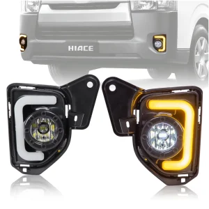 LED Fog Light For TOYOTA HIACE DRL With Turn Signal 12V ABS Car Lamp LED Daytime Running Light