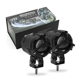 LED Fog Lights for Motorcycle 50W Dual Color High and Low Beam LED Motorcycle Head Light