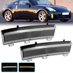 LED Front Bumper Daytime Running Lights with Turn signal Light for Nissan 350Z Z33