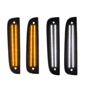 LED Front Bumper Side Marker Lights 3 Designs for Jeep Cherokee Fender Indicator Signal Blinker Lamps
