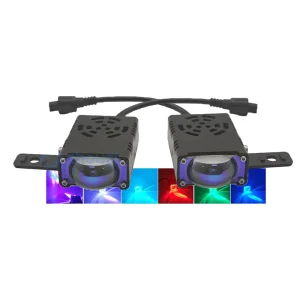 LED Grille RGB Work Light External Auxiliary Fog Lights for Off-Road Vehicle Truck Auto Exterior Lighting