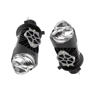 LED H4 Car Headlights & Motorcycle Bulbs for Retrofit Upgrade 2 Lens Fan Cooling Durable Lighting System