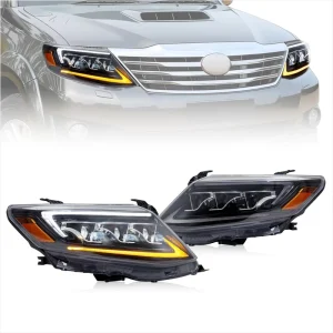 LED Head Light for Toyota Fortuner Projector Head Lamp LED Headlight 12V DRL Assembly Car Accessories