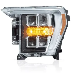 LED Headlamp Assembly for Ford F150 Raptor Sequential Flowing Turn Signal DRL Auto Headlight Replacement Turn Signal DRL