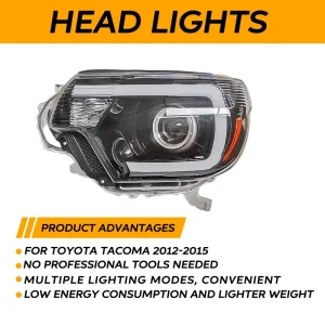 LED Headlamp Assembly for Toyota Tacoma Auto Headlight Car Front Lamp Replacement