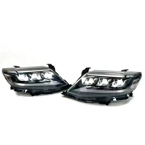LED Headlight Assembly Dual Lights 3Lens Highlow Front Lamp for Toyota Fortuner 12 15