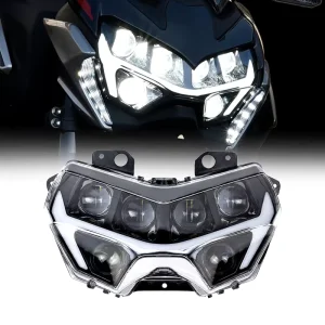 LED Headlight Assembly Hi-Low Beam DRL for Kawasaki Z650 Z400 Z900 ABS SE ABS