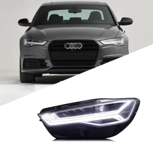 LED Headlight Assembly for Audi A6L C7 Matrix LED Upgrade New Style Dynamic Sequential Turn Signal Headlamp