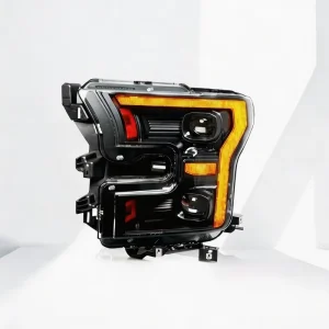 LED Headlight Assembly for Ford F150 Switchback DRL White Amber Switchable Running Light High Low Beam Projector