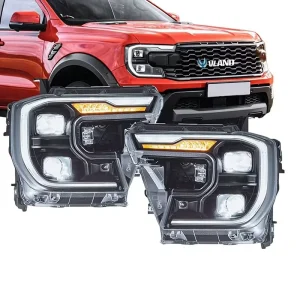 LED Headlight Assembly for Ford Ranger T9 with DRL Sequential Turn Signal OEM ODM Auto Parts Supplier