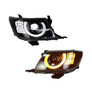 LED Headlight Assembly for Hilux VIGO 12V 6000K IP-67 Waterproof Plug-and-Play Front Lights Upgrade New Car