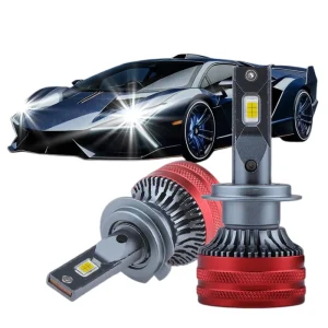 LED Headlight Bulb H7 With Cooling Fan High Power 120W 15000LM for Car