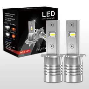 LED Headlight Bulbs H3 H1 880 881 With CSP-4220 Chips 18W 4000LM Copper PCB for 12V 24V Car LED Headlight 6500K