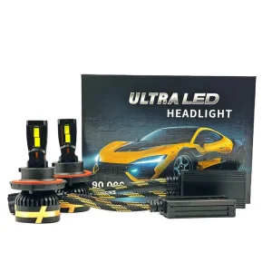 LED Headlight Bulbs UG7 200W 90000LM H13 Copper Heat Tube Cooling Fan 6500K