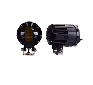 LED Headlight Dual Color Led Motorcycle Fog Driving Light Led Lamp Auxiliary Spot Light for Motorcycle Lighting System